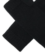 Load image into Gallery viewer, N.Peal Unisex Shearling Lined Wristwarmers Black
