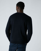 Load image into Gallery viewer, N.Peal Men's Curzon Fine Gauge Cashmere Cardigan Navy Blue
