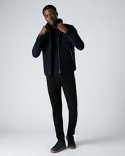 Load image into Gallery viewer, N.Peal Men&#39;s Fur Lined Gilet Navy Blue

