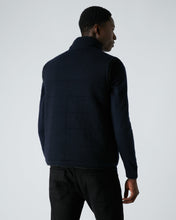 Load image into Gallery viewer, N.Peal Men&#39;s Fur Lined Gilet Navy Blue
