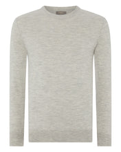 Load image into Gallery viewer, N.Peal Fine Gauge Cashmere Round Neck Jumper Fumo Grey

