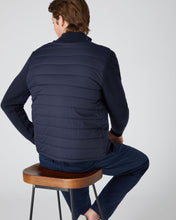 Load image into Gallery viewer, N.Peal Men&#39;s Quilted Jacket Navy Blue
