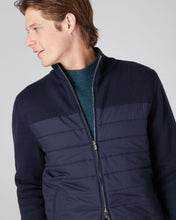 Load image into Gallery viewer, N.Peal Men&#39;s Quilted Jacket Navy Blue
