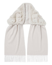 Load image into Gallery viewer, N.Peal Women&#39;s Rabbit Fur Scarf Snow Grey

