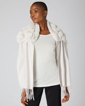 Load image into Gallery viewer, N.Peal Women&#39;s Rabbit Fur Scarf Snow Grey
