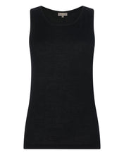 Load image into Gallery viewer, N.Peal Women's Ella Superfine Cashmere Shell Top Black
