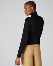 Load image into Gallery viewer, Women&#39;s Superfine Cashmere Roll Neck Jumper Black

