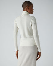 Load image into Gallery viewer, N.Peal Women&#39;s Superfine Roll Neck Cashmere Jumper New Ivory White
