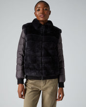 Load image into Gallery viewer, N.Peal Women&#39;s Detachable Sleeve Fur Jacket Grey
