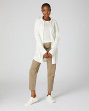 Load image into Gallery viewer, N.Peal Women&#39;s Superfine Cashmere Longline Shirt White
