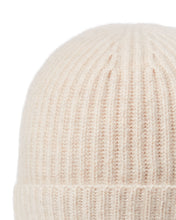 Load image into Gallery viewer, N.Peal Unisex Ribbed Cashmere Hat Heather Beige Brown
