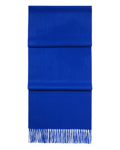 N.Peal Unisex Large Woven Cashmere Scarf Cobalt Blue