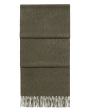 Load image into Gallery viewer, N.Peal Unisex Large Woven Cashmere Scarf Moss Green
