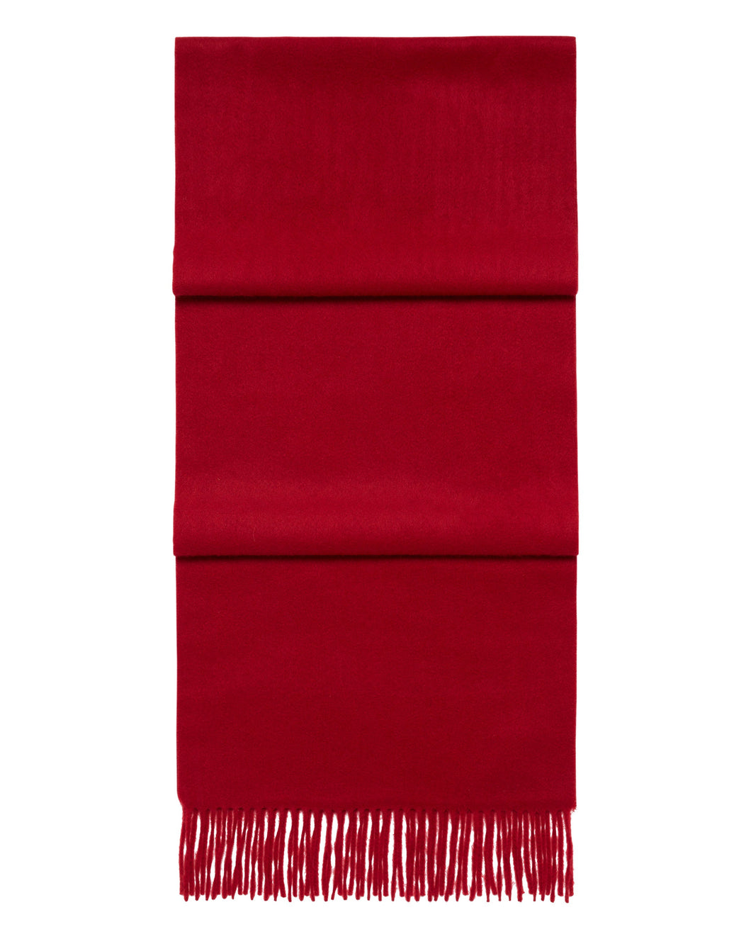 N.Peal Unisex Large Woven Cashmere Scarf Ruby Red