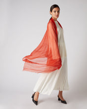 Load image into Gallery viewer, N.Peal Women&#39;s Ultrafine Pashmina Cashmere Shawl Dark Amber Orange

