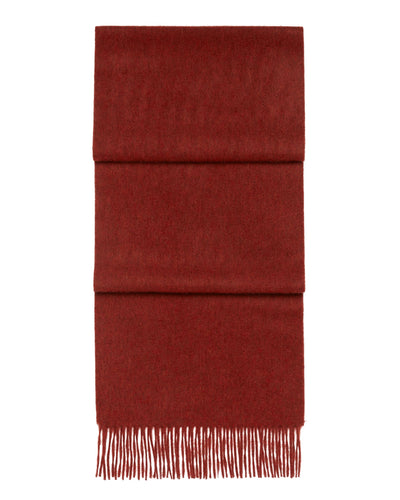 N.Peal Unisex Woven Cashmere Scarf Copper Orange
