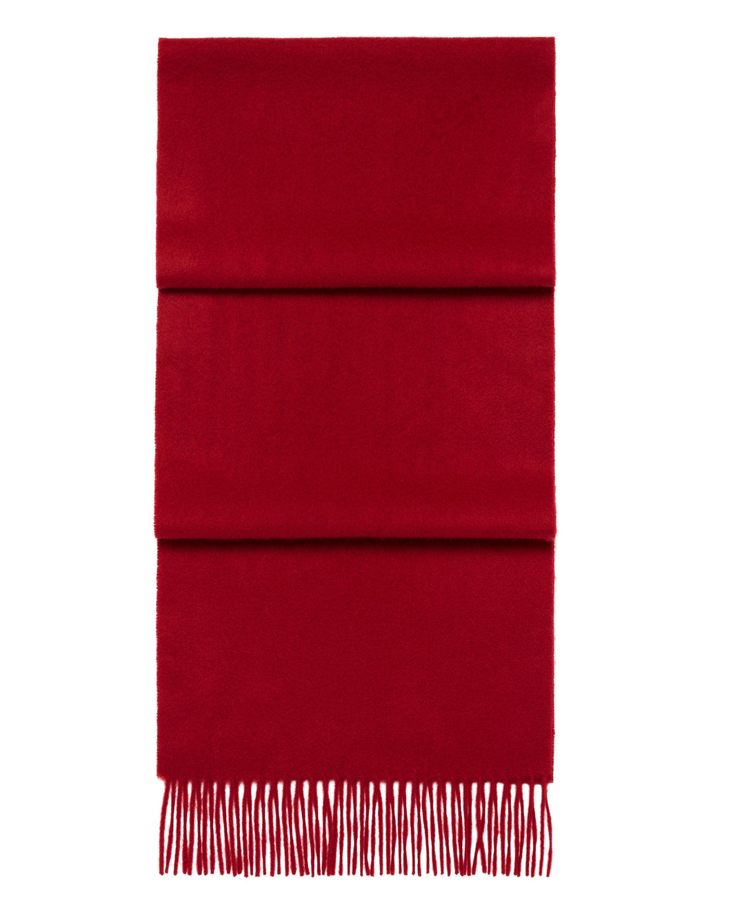 N.Peal Unisex Woven Cashmere Scarf Ruby Red