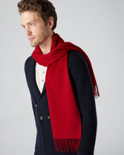Load image into Gallery viewer, N.Peal Unisex Woven Cashmere Scarf Ruby Red
