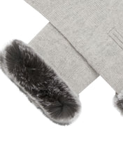 Load image into Gallery viewer, N.Peal Women&#39;s Fur And Cashmere Gloves Fumo Grey
