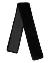 Load image into Gallery viewer, N.Peal Unisex Long Fur Scarf Dark Charcoal Grey
