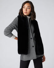 Load image into Gallery viewer, N.Peal Unisex Long Fur Scarf Dark Charcoal Grey
