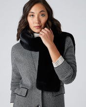 Load image into Gallery viewer, N.Peal Unisex Long Fur Scarf Dark Charcoal Grey
