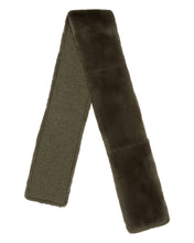Load image into Gallery viewer, N.Peal Unisex Long Fur Scarf Moss Green
