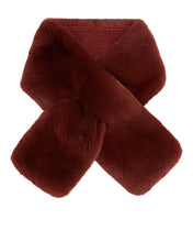 Load image into Gallery viewer, N.Peal Unisex Fur Neckwarmer Copper Orange

