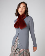 Load image into Gallery viewer, N.Peal Unisex Fur Neckwarmer Copper Orange
