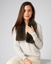 Load image into Gallery viewer, N.Peal Unisex Fur Neckwarmer Moss Green
