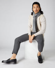 Load image into Gallery viewer, N.Peal Unisex Ribbed Cashmere Scarf Flannel Grey

