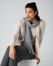 Load image into Gallery viewer, N.Peal Unisex Ribbed Cashmere Scarf Flannel Grey
