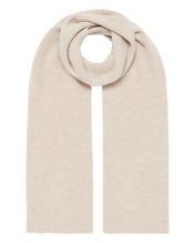 Load image into Gallery viewer, N.Peal Unisex Ribbed Cashmere Scarf Heather Beige Brown
