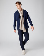 Load image into Gallery viewer, N.Peal Unisex Ribbed Cashmere Scarf Heather Beige Brown
