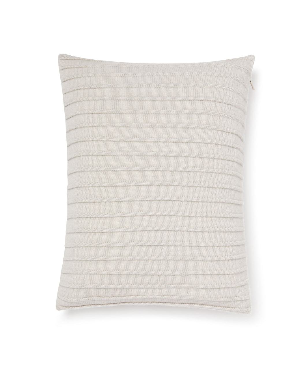 Ribbed Cashmere Cushion Snow Grey