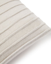 Load image into Gallery viewer, Ribbed Cashmere Cushion Snow Grey
