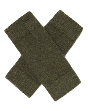 Load image into Gallery viewer, N.Peal Unisex Fingerless Cashmere Gloves Moss Green
