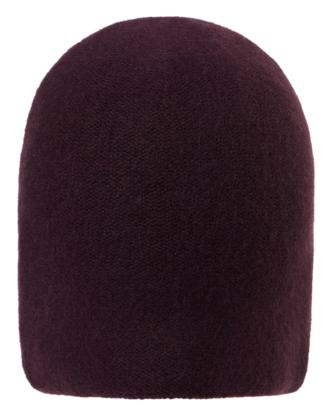 N.Peal Unisex Double Layer Cashmere Beanie Plum Purple