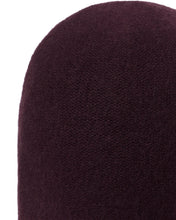 Load image into Gallery viewer, N.Peal Unisex Double Layer Cashmere Beanie Plum Purple
