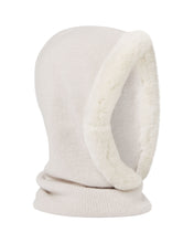 Load image into Gallery viewer, N.Peal Women&#39;s Fur Trim Ski Hood Snow Grey
