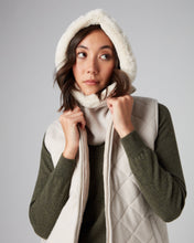 Load image into Gallery viewer, N.Peal Women&#39;s Fur Trim Ski Hood Snow Grey
