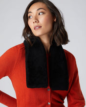 Load image into Gallery viewer, N.Peal Unisex Shearling Neckwarmer Heather Beige Brown
