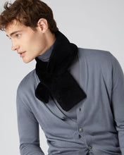 Load image into Gallery viewer, N.Peal Unisex Shearling Neckwarmer Heather Beige Brown
