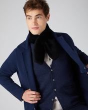 Load image into Gallery viewer, N.Peal Unisex Shearling Neckwarmer Navy Blue
