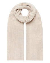 Load image into Gallery viewer, N.Peal Unisex Chunky Rib Cashmere Scarf Heather Beige Brown
