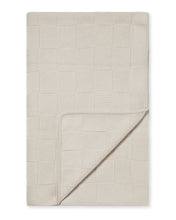Load image into Gallery viewer, N.Peal Unisex Basketweave Cashmere Blanket Snow Grey
