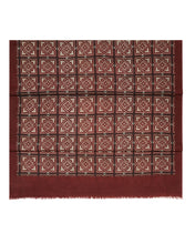 Load image into Gallery viewer, N.Peal Women&#39;s Deep Red Tile Cashmere Pashmina Red
