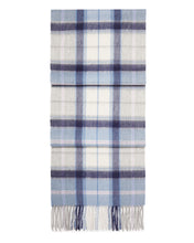 Load image into Gallery viewer, N.Peal Women&#39;s Woven Check Cashmere Scarf Blue Check
