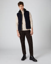 Load image into Gallery viewer, N.Peal Men&#39;s The Trafalgar Polo Neck Cashmere Jumper Heather Beige Brown
