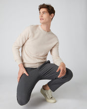 Load image into Gallery viewer, N.Peal The Oxford Round Neck Cashmere Jumper Heather Beige Brown
